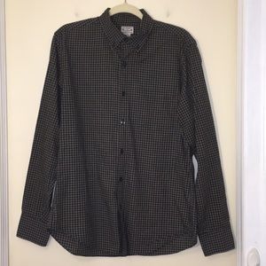 J Crew Long Sleeve 100% Cotton Plaid Button Down Dress Shirt- Size Medium